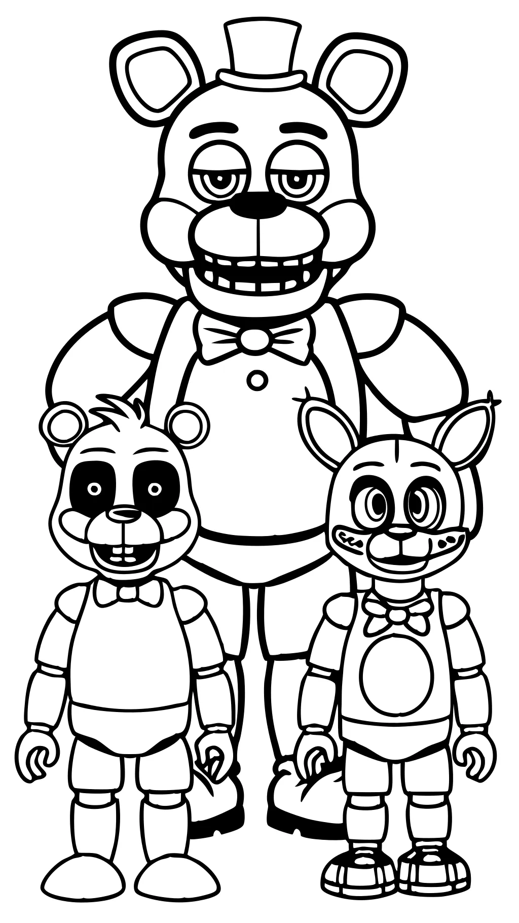 páginas para colorear de fnaf imprimible